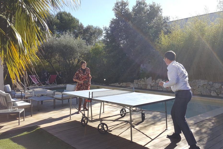 ping pong au soleil